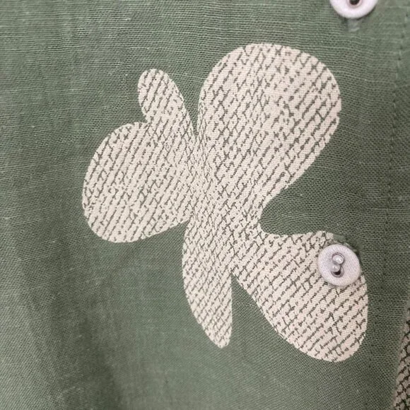 100% cotton comfortable Indian Green summer Cotton Dress - Picture 2 of 4